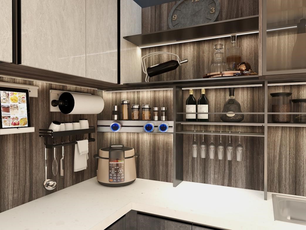 廚房移動置物柜，把家里的雞肋空間“變廢為寶”